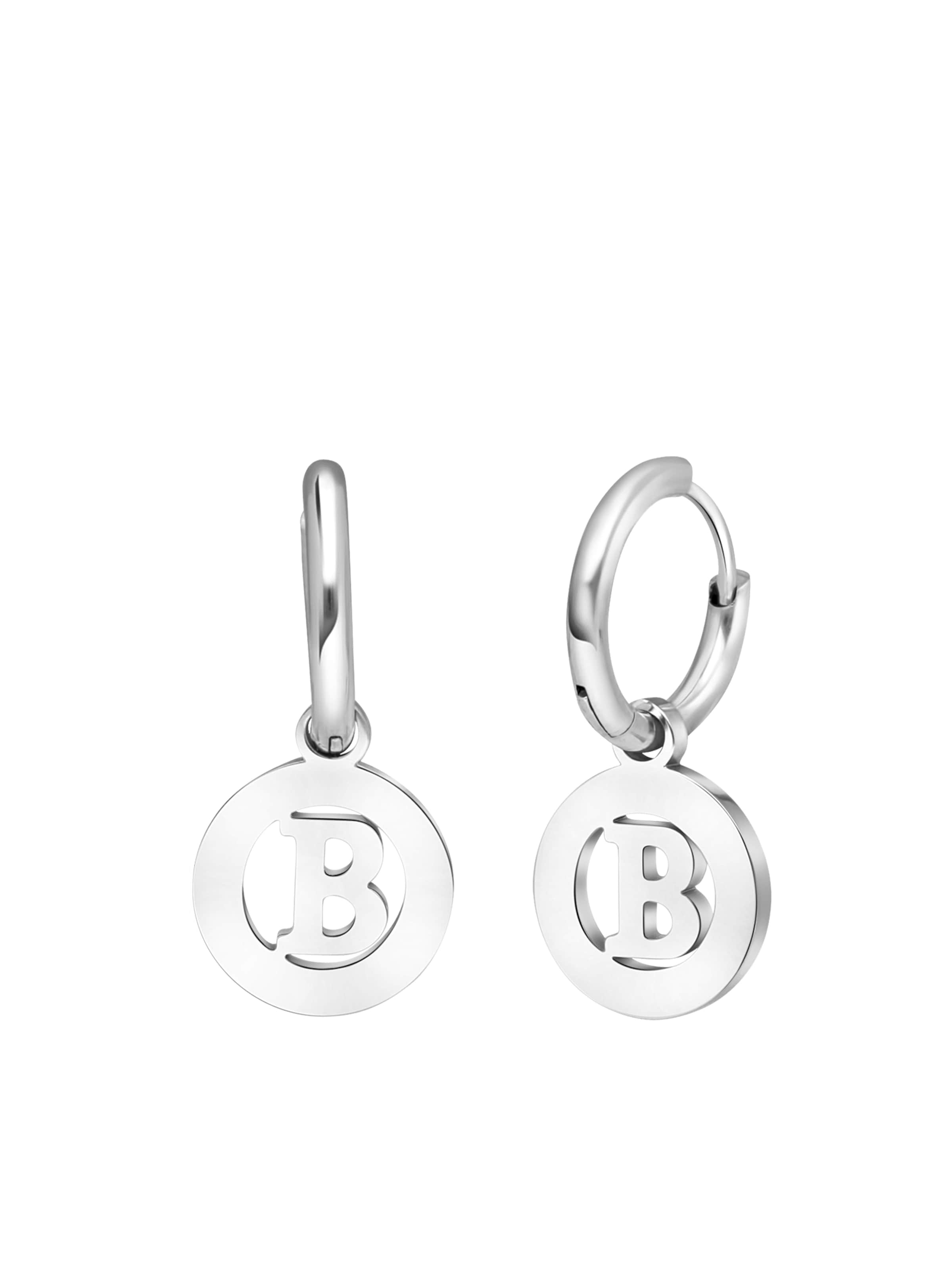 Lucardi Oorbellen in Zilver: voorkant