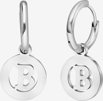 Lucardi Earrings in Silver: front