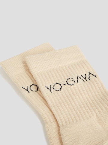 YO-GAYA Sportsokken 'Socks' in Beige