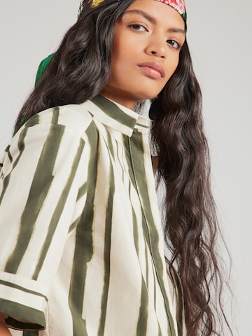 MM by Max Mara Blouse 'PALLORE' in Green