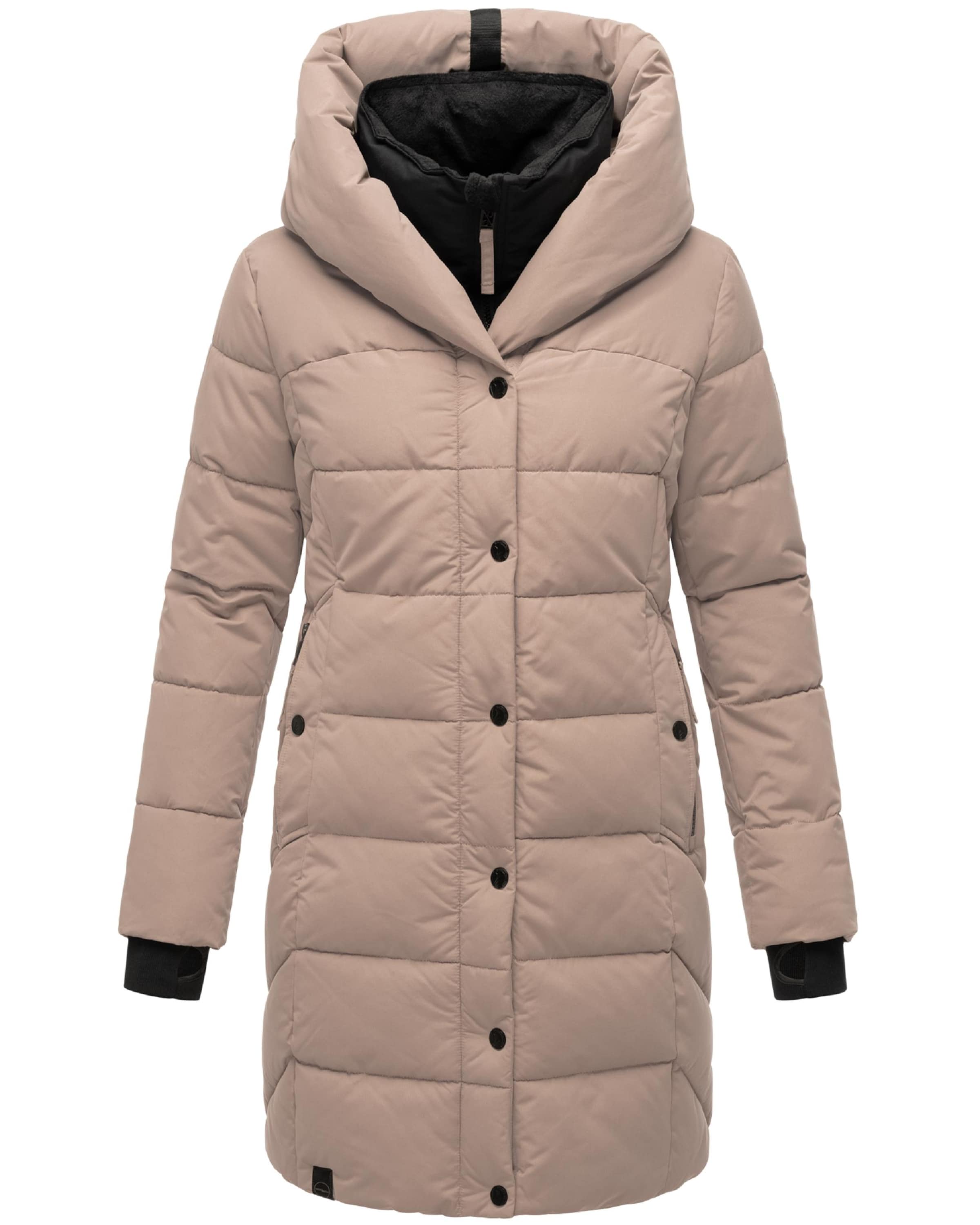 Palton de iarnă 'Knutschilein' de la NAVAHOO pe maro: față