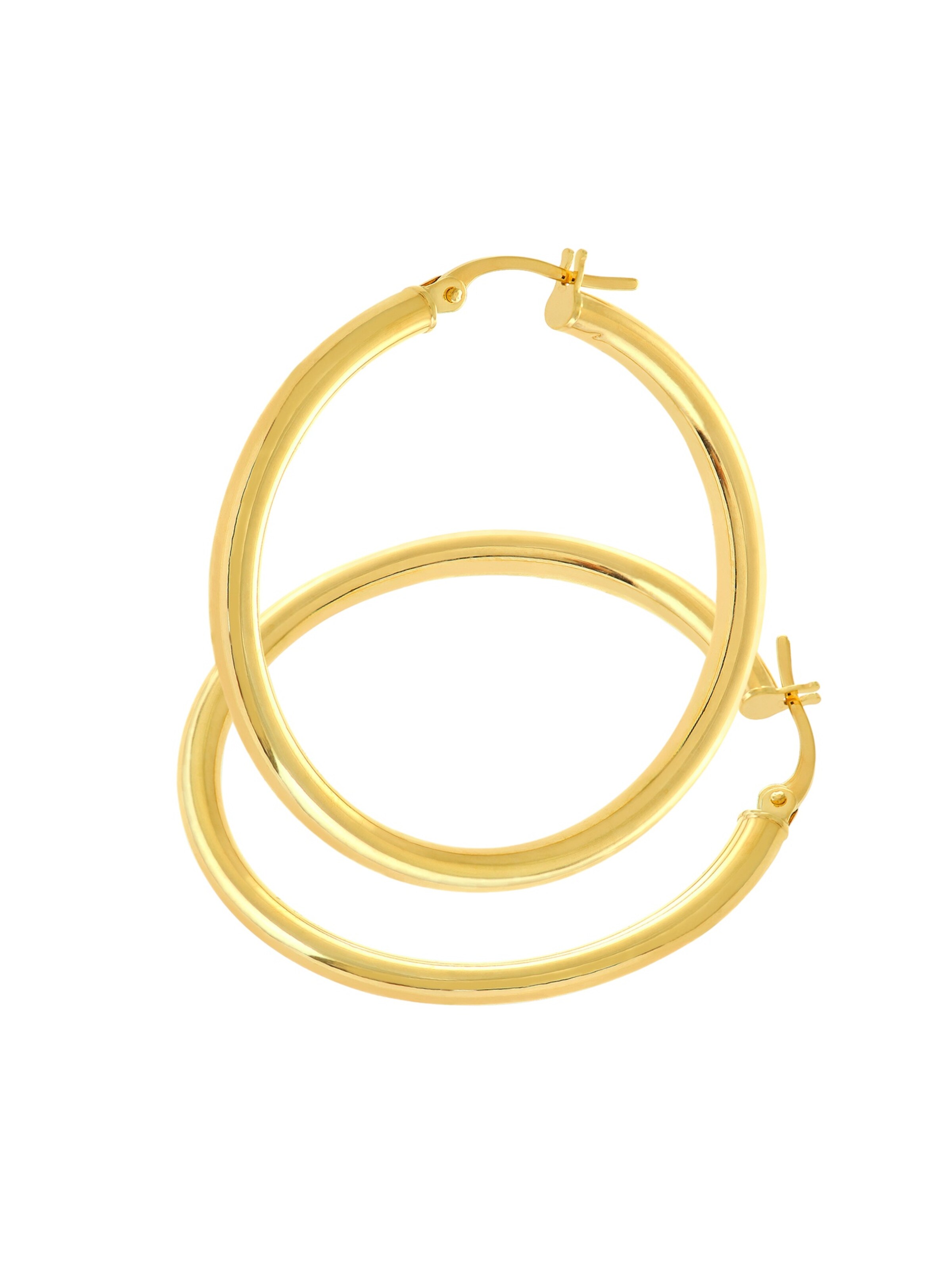 Vanlere Ohrringe 'Creolen aus 375 Gelbgold'‌‌‌‌‌‌‌‌‌ in Gold: Vorderseite