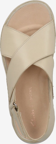 CLARKS Sandal 'Tri Alexia' i vit