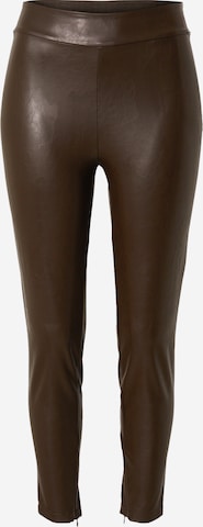 Skinny Leggings GUESS en marron : devant