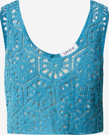 EDITED Top 'Cosima' in Blauw: voorkant