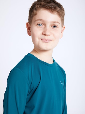 SPORTKIND - Camiseta funcional 'Crew Neck Long Sleeve Shirt' en verde