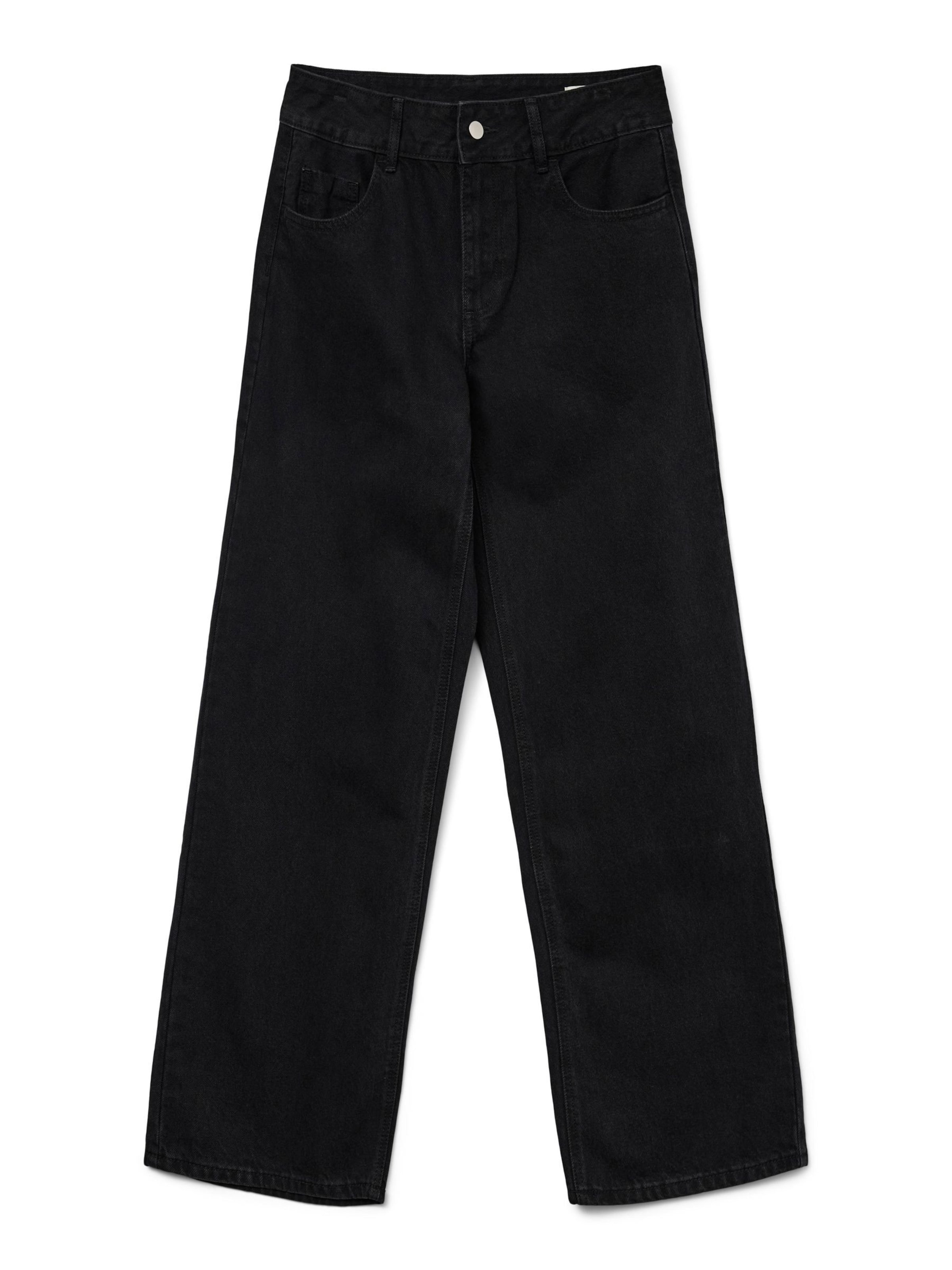 Aware Широки крачоли Дънки 'AWRena' в черно: отпред