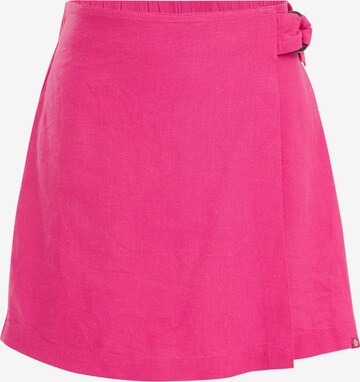 Pantalon WE Fashion en rose : devant