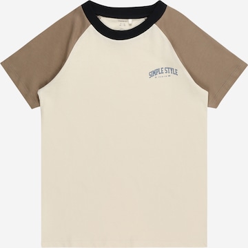 NAME IT Shirt 'DOKUS' in Beige: front