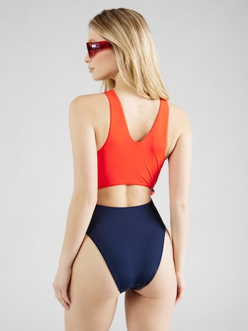 Tommy Jeans Bralette Swimsuit in Red