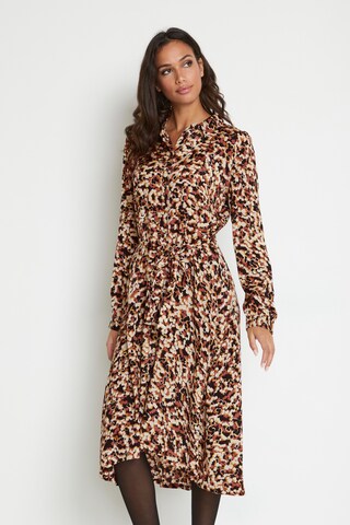 Kaffe Shirt Dress 'Adevyn' in Brown: front