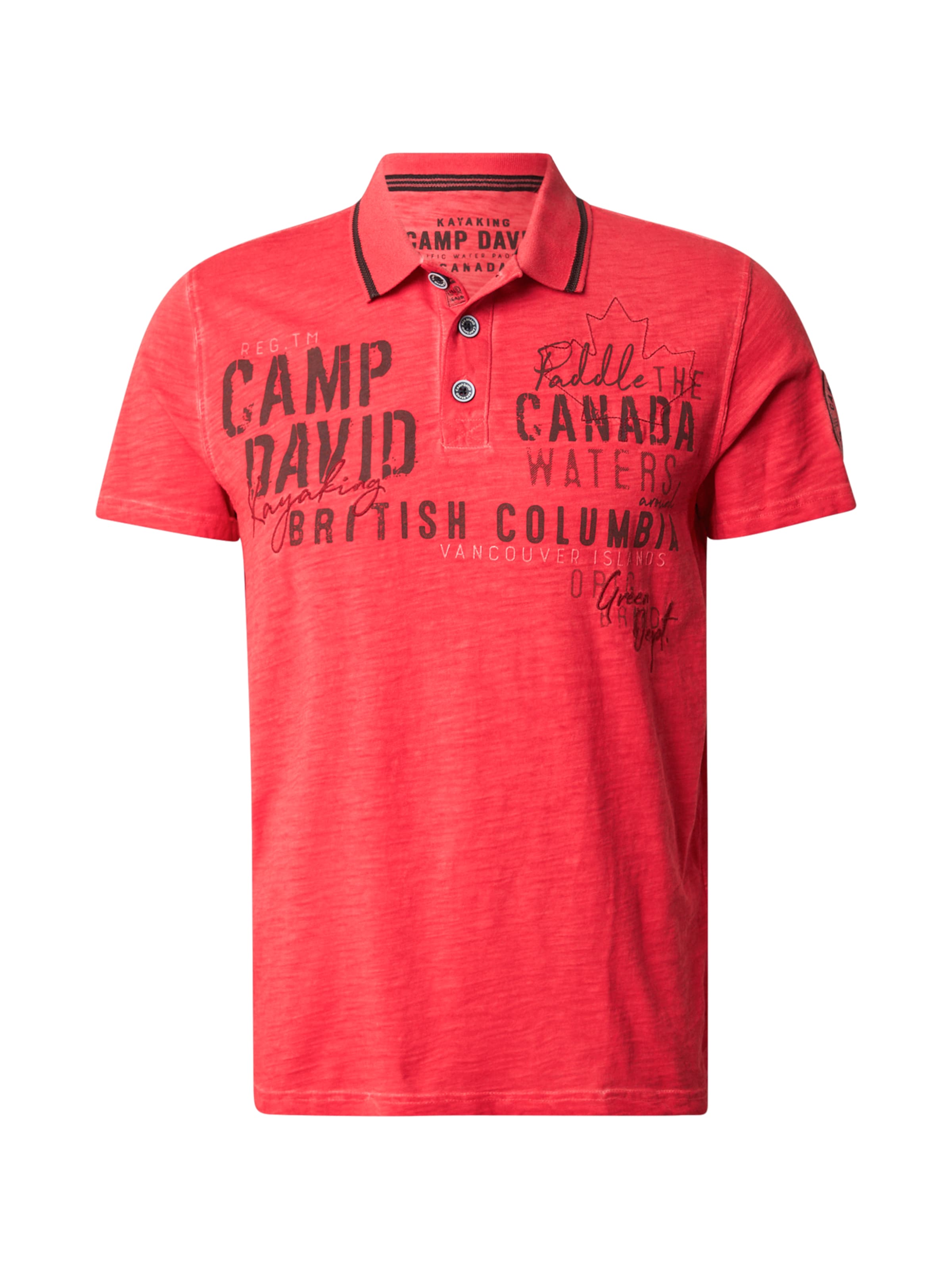 CAMP DAVID - Camiseta en rojo: frente