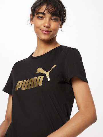 PUMA Performance Shirt 'Essentials+' in Black