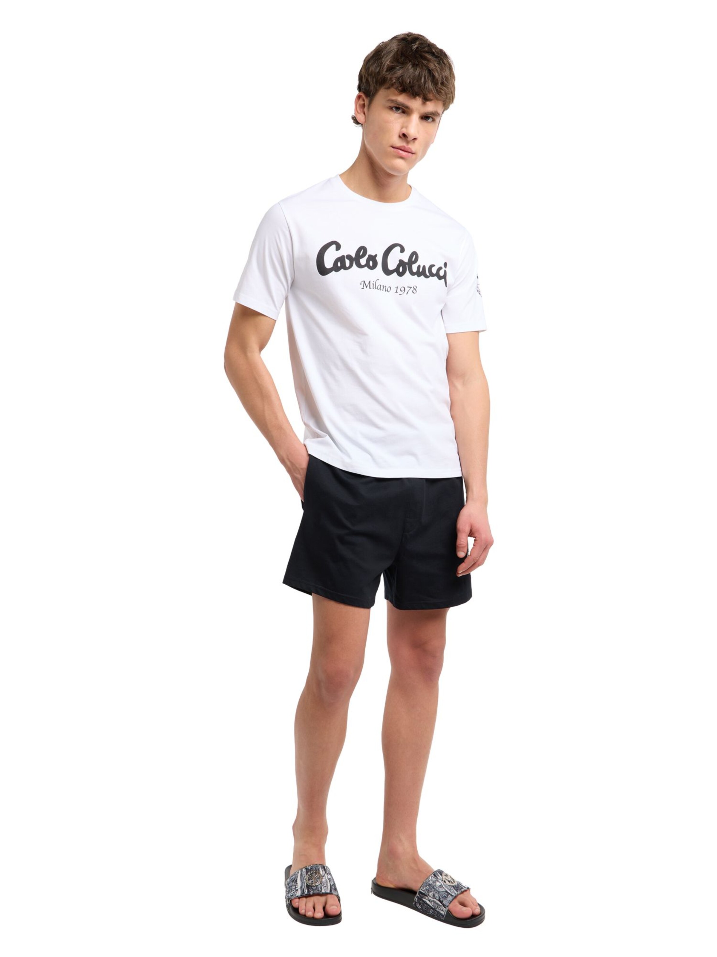 Pyjama court 'Ferreiro' Carlo Colucci en noir