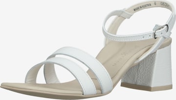 Paul Green Strap Sandals in White: front