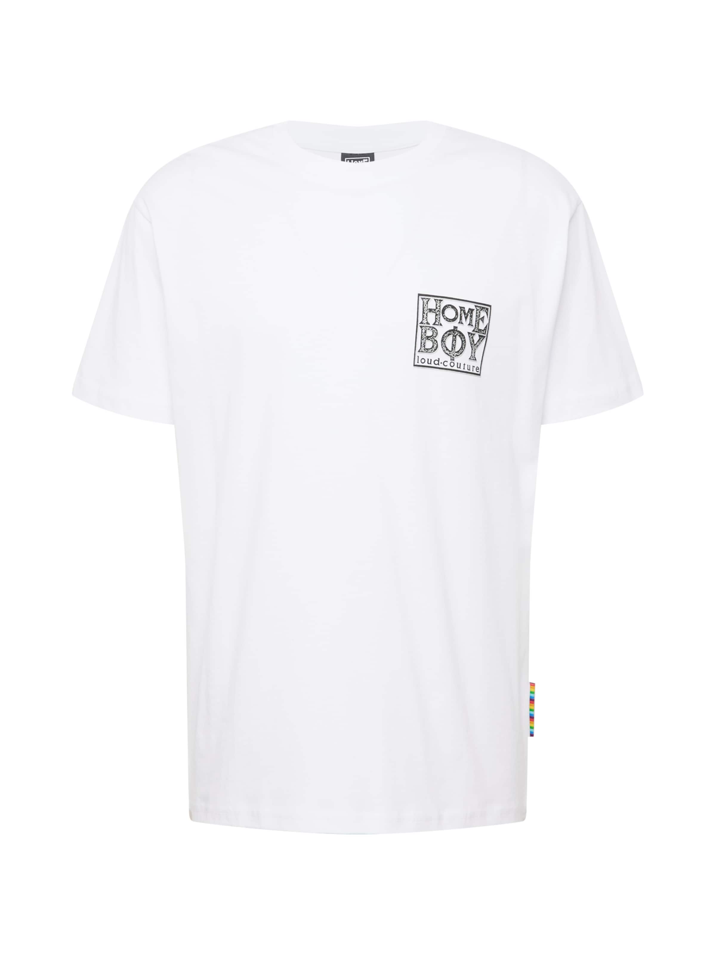 T-Shirt &#x27;Old School&#x27; HOMEBOY en blanc : devant