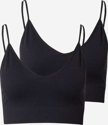 Bustier Soutien-gorge Lindex en noir : devant