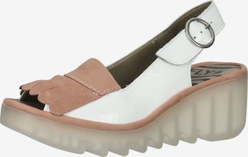 FLY LONDON Sandals in White: front