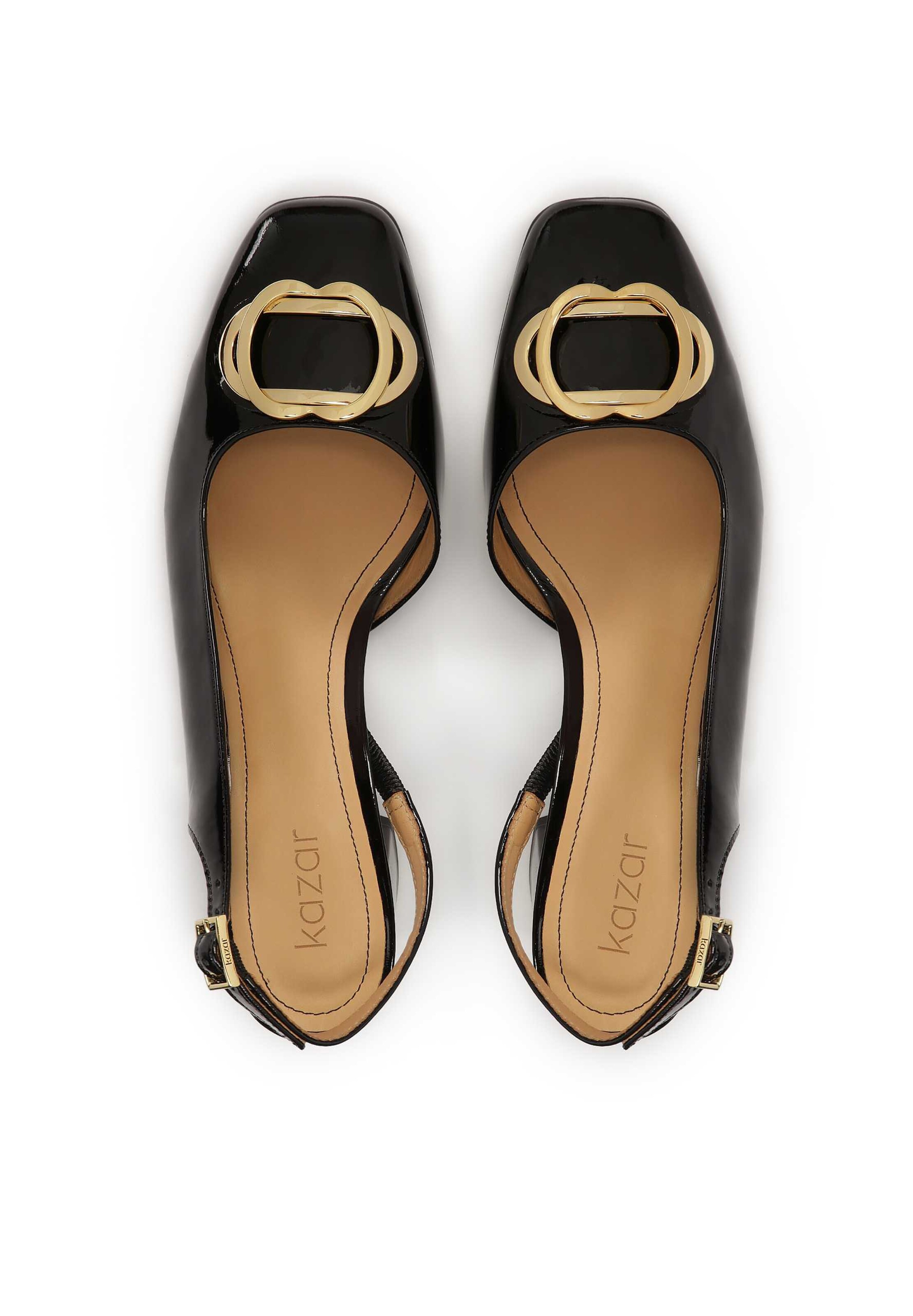 Kazar - Zapatos destalonado en negro