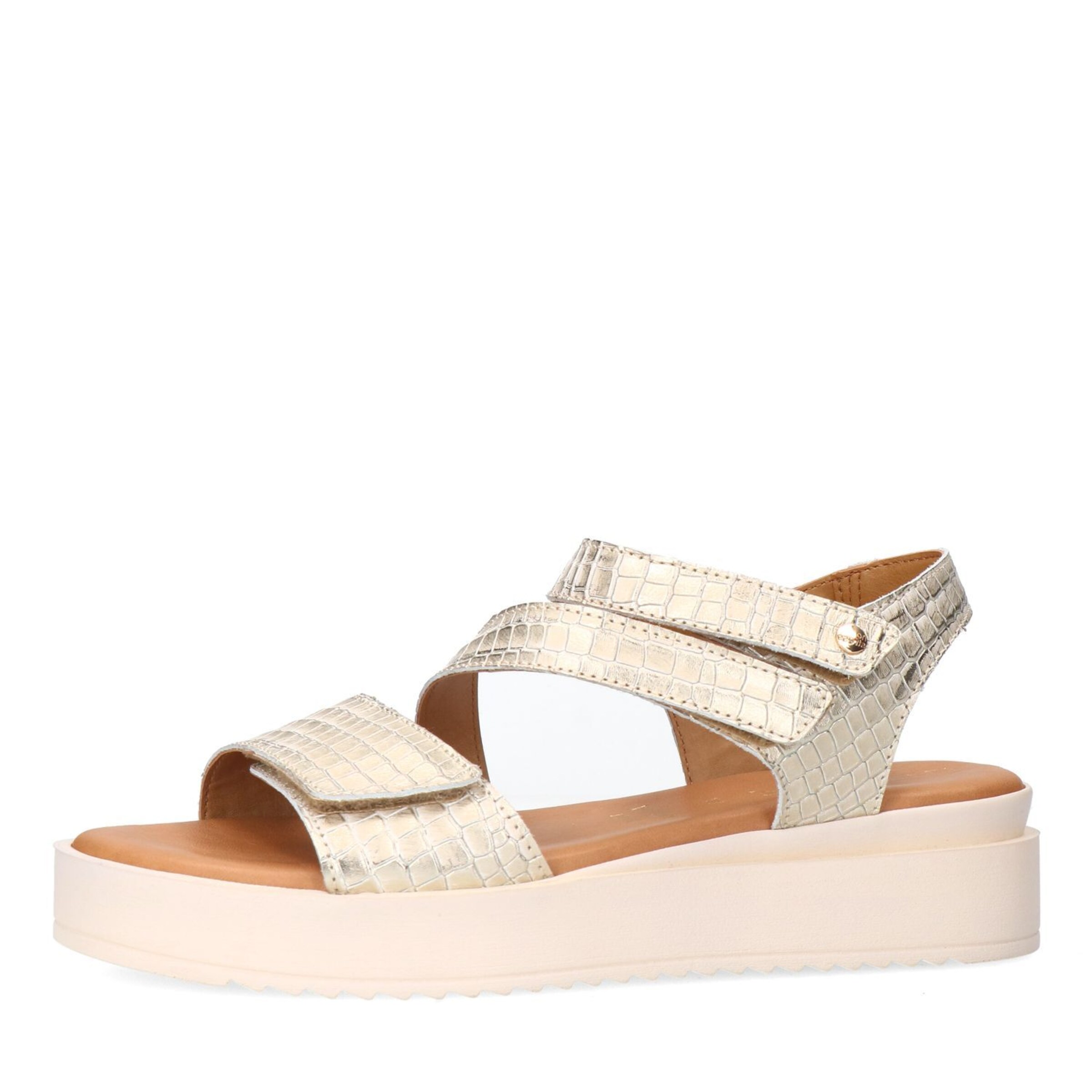 Sandales no stress en or : devant