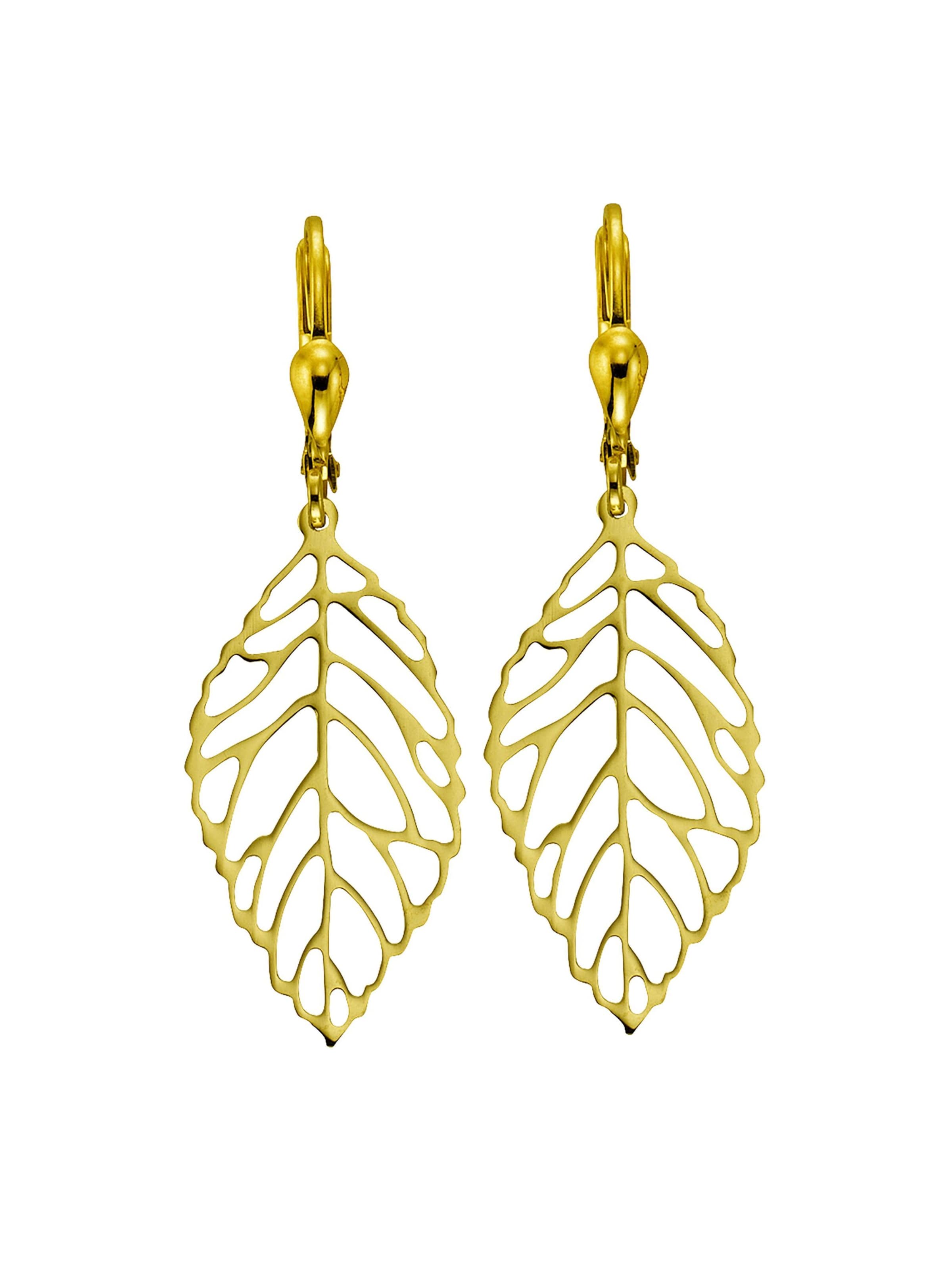 Fascination by Ellen K. Ohrringe in Gelb: Vorderseite