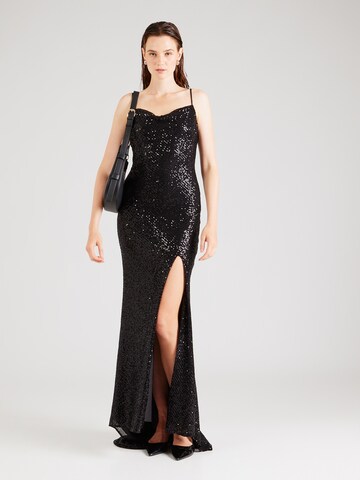 Robe de soirée True Decadence en noir : devant