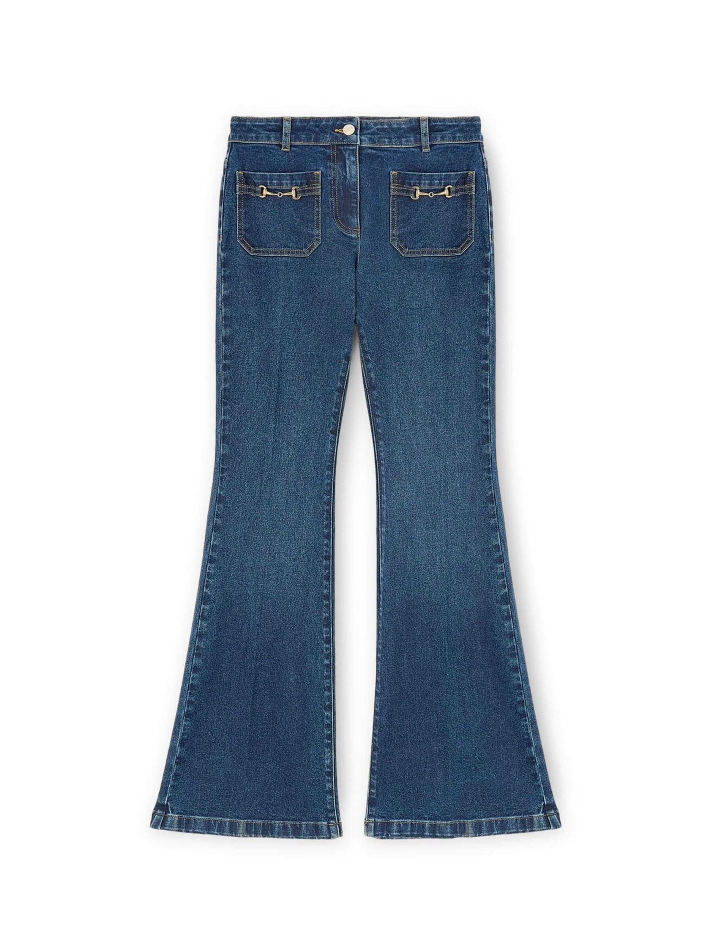 Flared Jeans di MOTIVI in blu: frontale