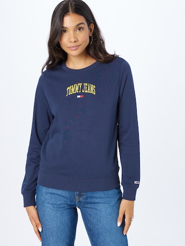 Tommy Jeans Sweatshirt in Blue: front