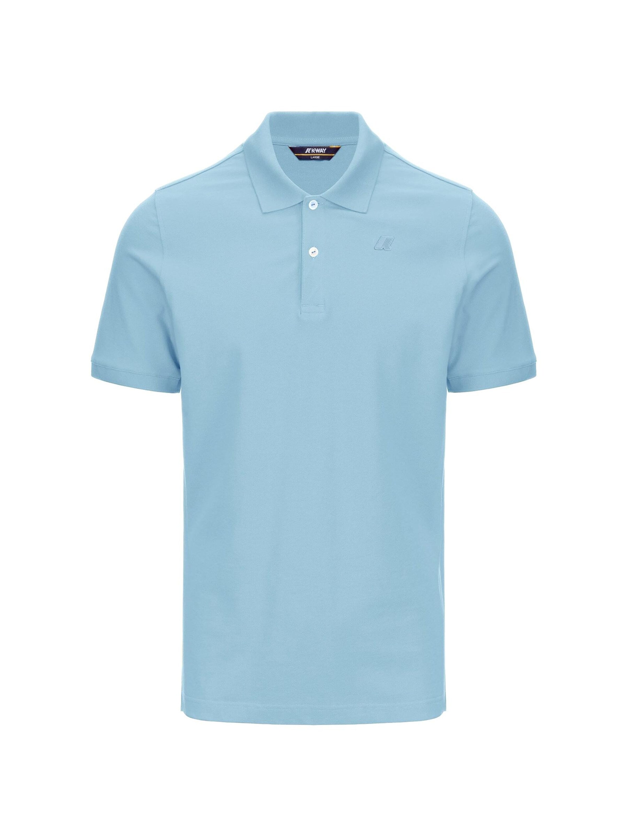 K-Way Koszulka 'K-WAY AMEDEE PIQUE SLIM T-Shirt e Polo' w kolorze niebieski: przód