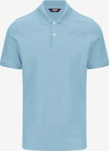 K-Way Koszulka 'K-WAY AMEDEE PIQUE SLIM T-Shirt e Polo' w kolorze niebieski: przód