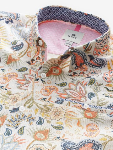 Next Regular fit Button Up Shirt in White