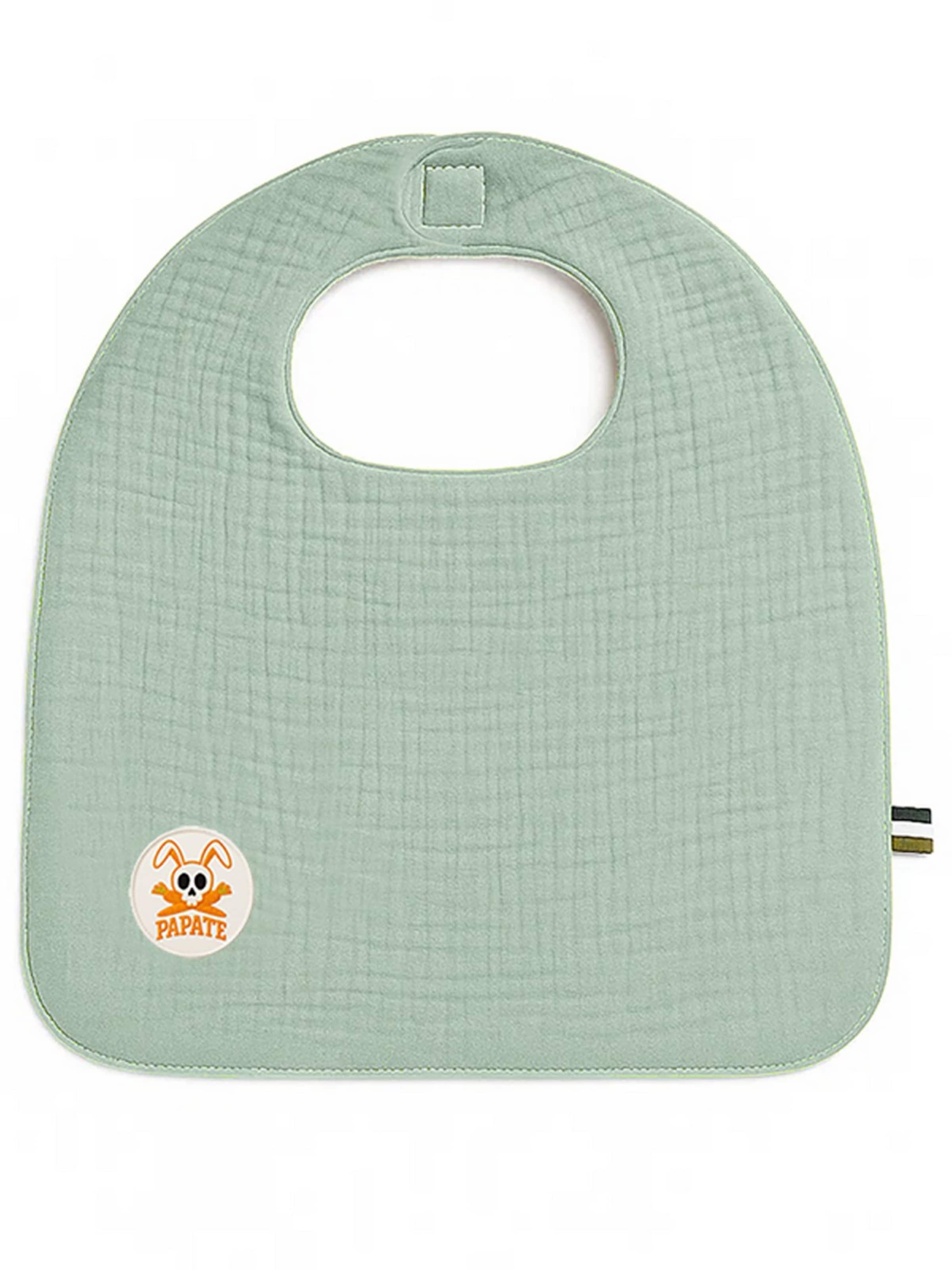 PAPATE - Babero en verde: frente