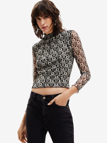 Desigual - Camiseta 'KAREN' en negro: frente