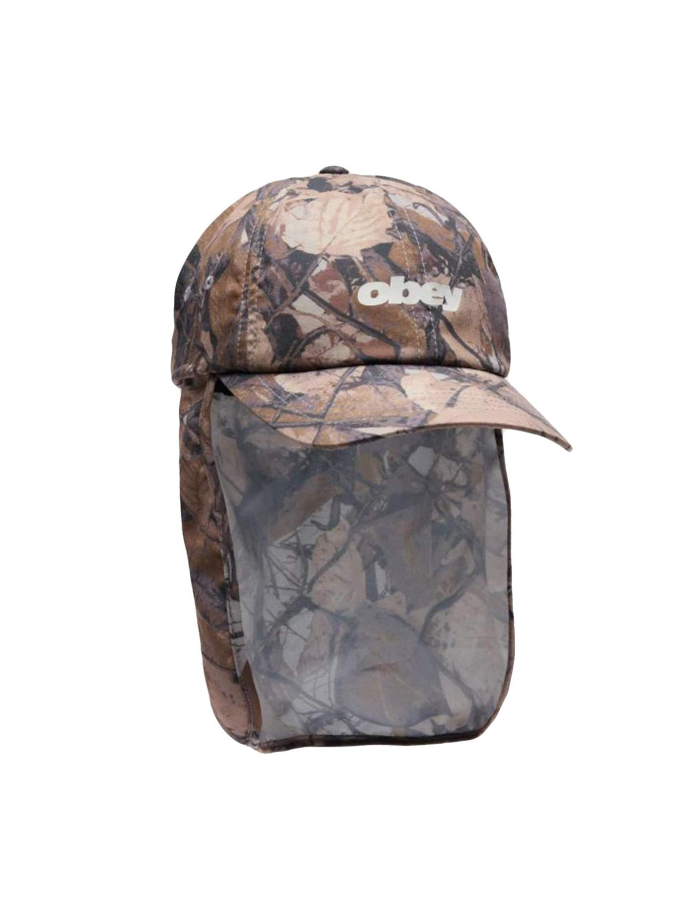 Obey Cap 'Sahara 6 Panel Trail Cap Fence Camo Multi' in Mixed colours: front