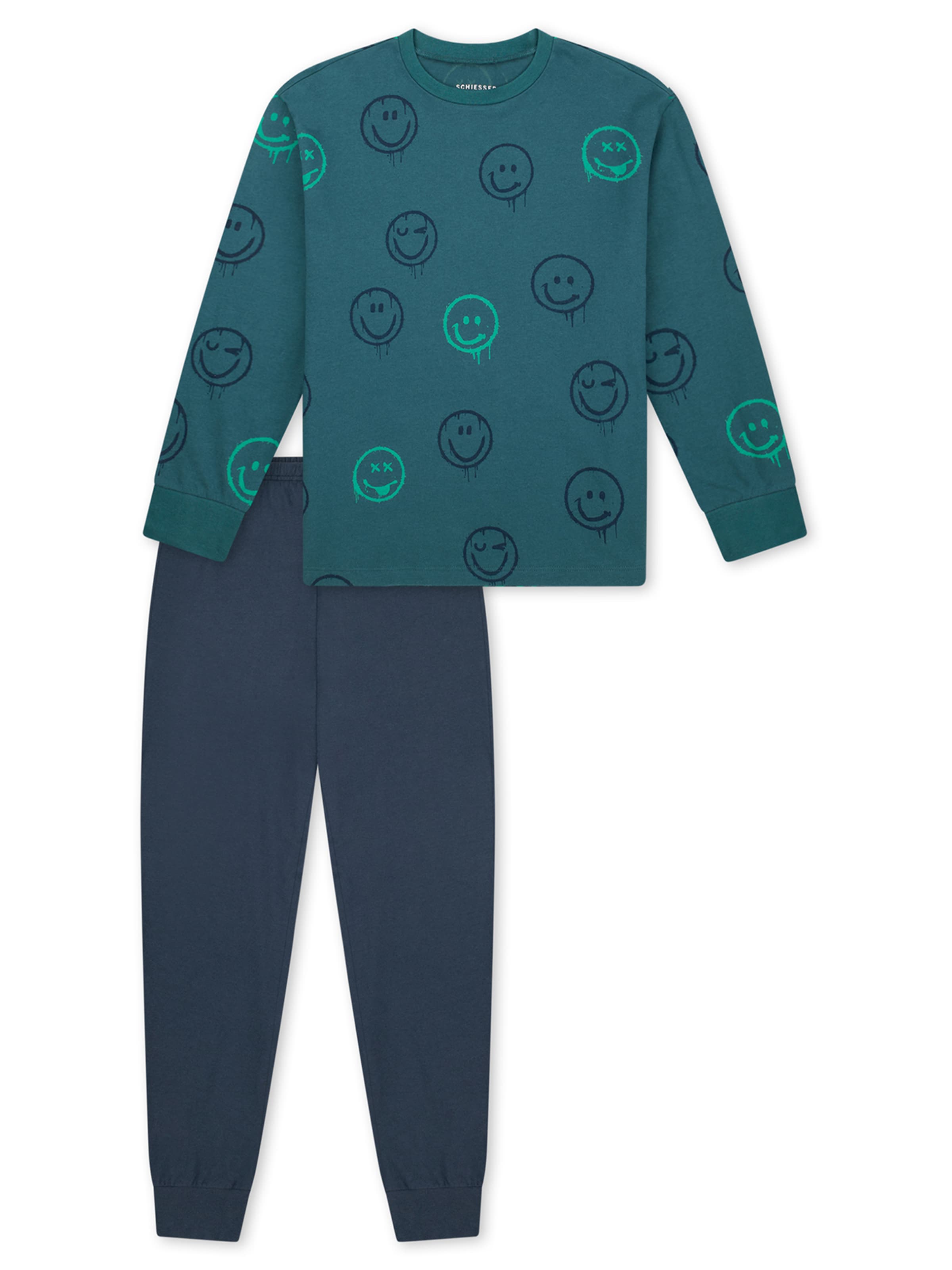 Pigiama ' Nightwear ' di SCHIESSER in blu: frontale