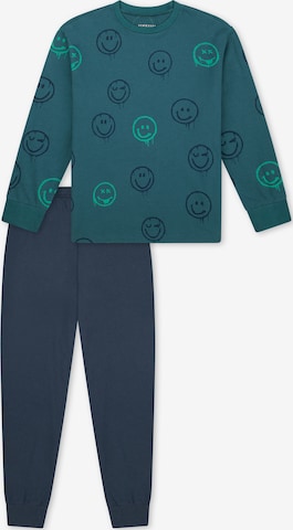 Pyjama ' Nightwear ' SCHIESSER en bleu : devant
