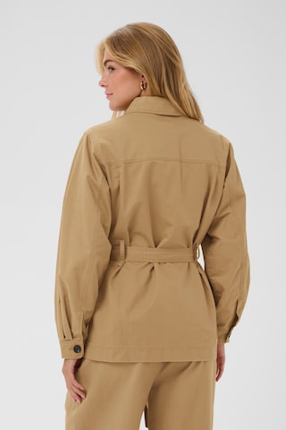 SAINT TROPEZ Between-season jacket 'ParkerSZ' in Brown