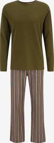 Pijama lungă de la Tommy Hilfiger Underwear pe verde: față