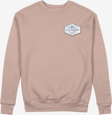 Sweat-shirt Surf Monkey en rose : devant