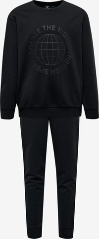 Hummel Sweatsuit in Black: front