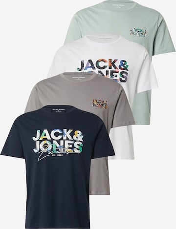 JACK & JONES Футболка 'JJGEPLAS' в Белый: спереди