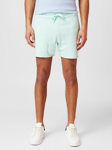 Regular Pantalon HOLLISTER en vert : devant