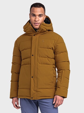 Schöffel Outdoorjas 'Eastcliff' in Bruin: voorkant