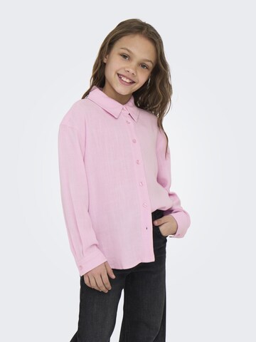 ONLY GIRLS Blouse 'KOGSiesta' in Roze: voorkant