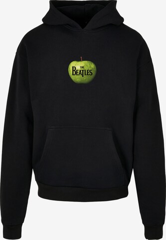 Merchcode Sweatshirt 'Beatles - Apple' in Black: front