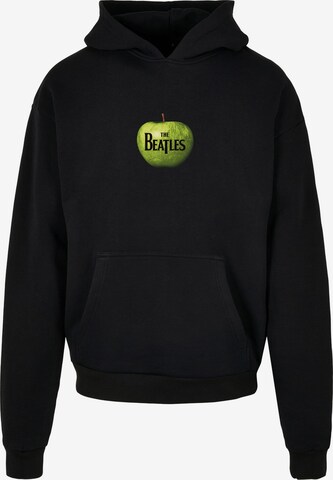 Merchcode Sweatshirt 'Beatles - Apple' in Zwart: voorkant