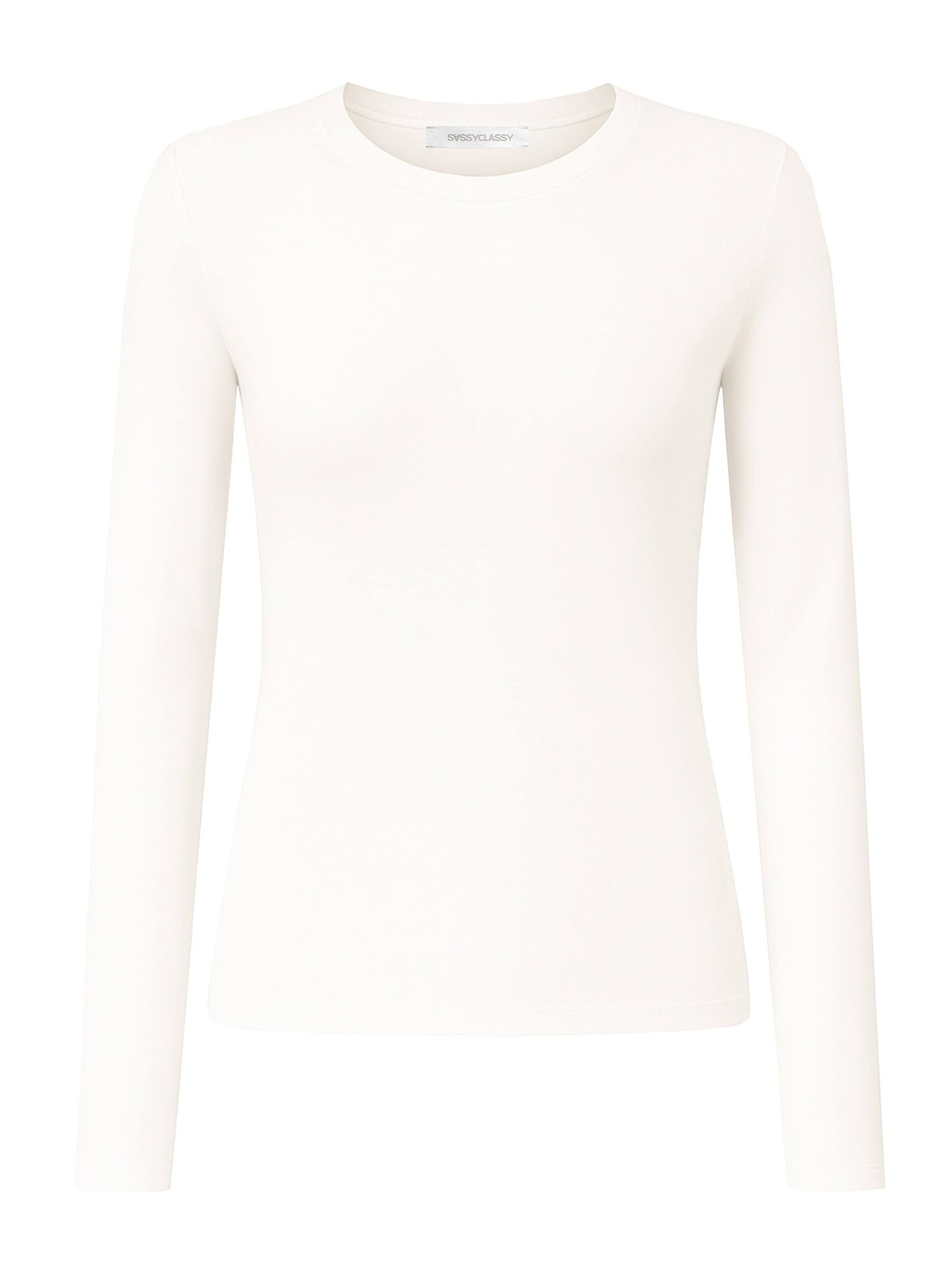 SASSYCLASSY T-shirt i vit: framsida