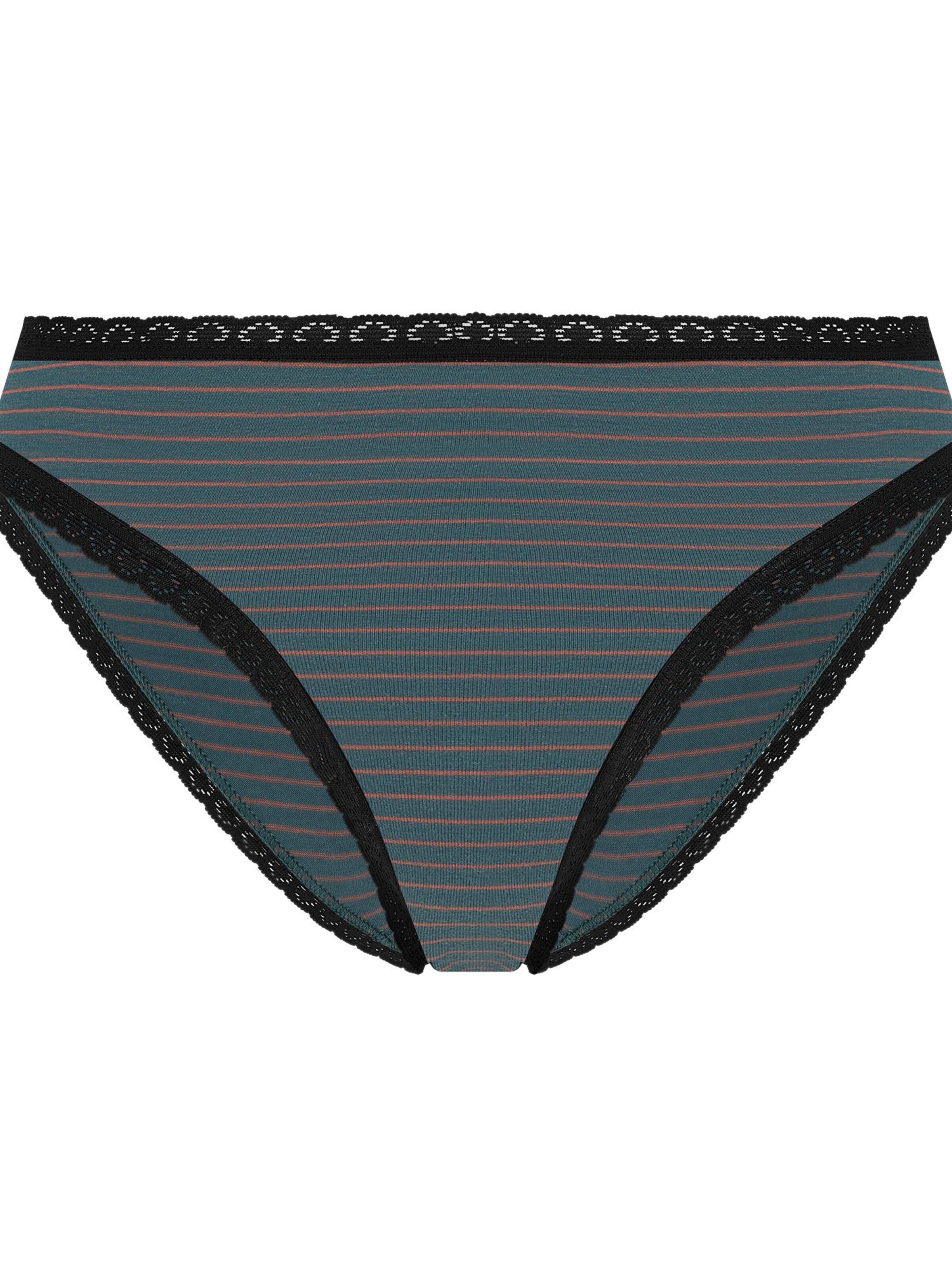 Albero Natur Slip 'Damen Bio Baumwoll Slip mit Spitze'‌‌‌‌‌‌‌‌‌‌ in Grün: Vorderseite