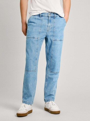 Pepe Jeans Wide leg Jeans in Blauw: voorkant