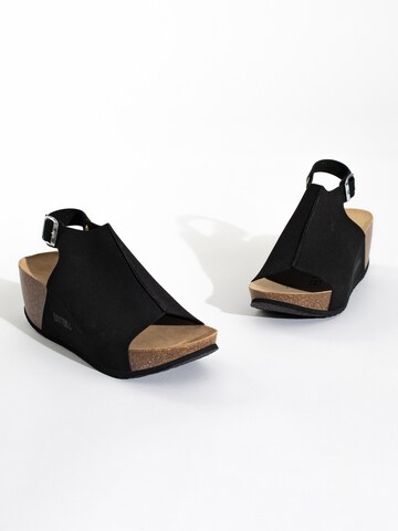 Bayton - Sandalias 'Cruz' en negro